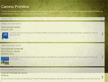 Tablet Screenshot of caminoprimitivo.net